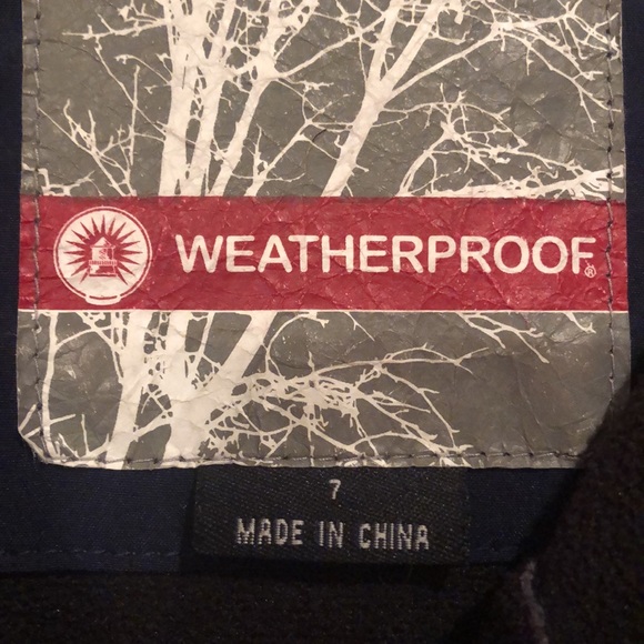 Weatherproof sz 7 Boys Navy/Gray Boys Jacket - Picture 5 of 9